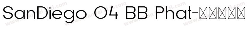 SanDiego 04 BB Phat字体转换